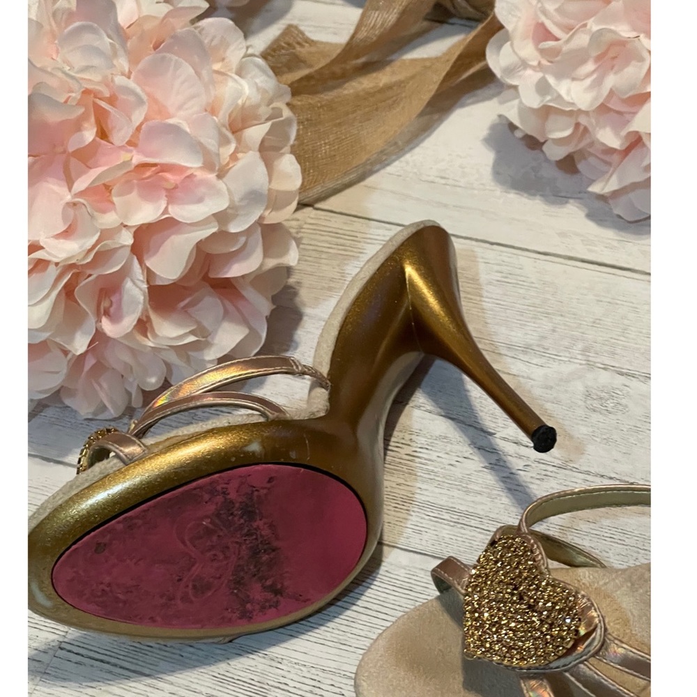 PR💗MISCU💗US GOLDEN SANDALS - Picture 9 of 10